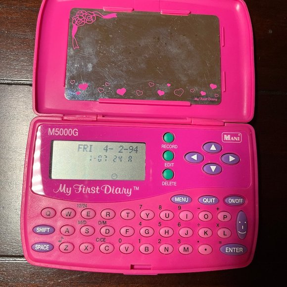 Mani Technology My First Diary Electronic Diary Toy -Pink with mirror - Picture 2 of 6